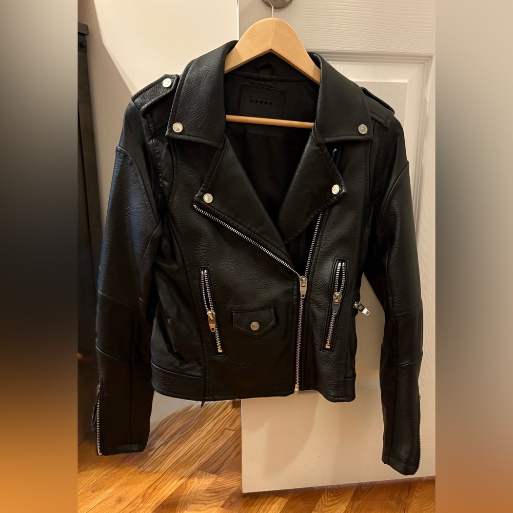 EUC. BlankNYC Black Faux Leather Biker Jacket